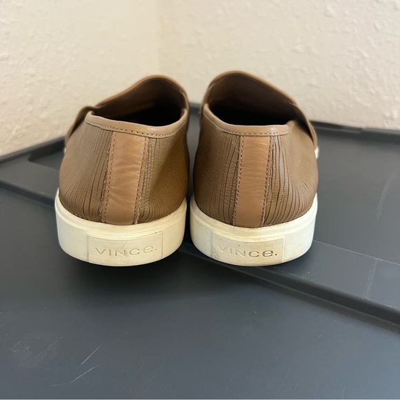 Vince Etched Leather Slip-on Sneakers 9 - Picture 5 of 8